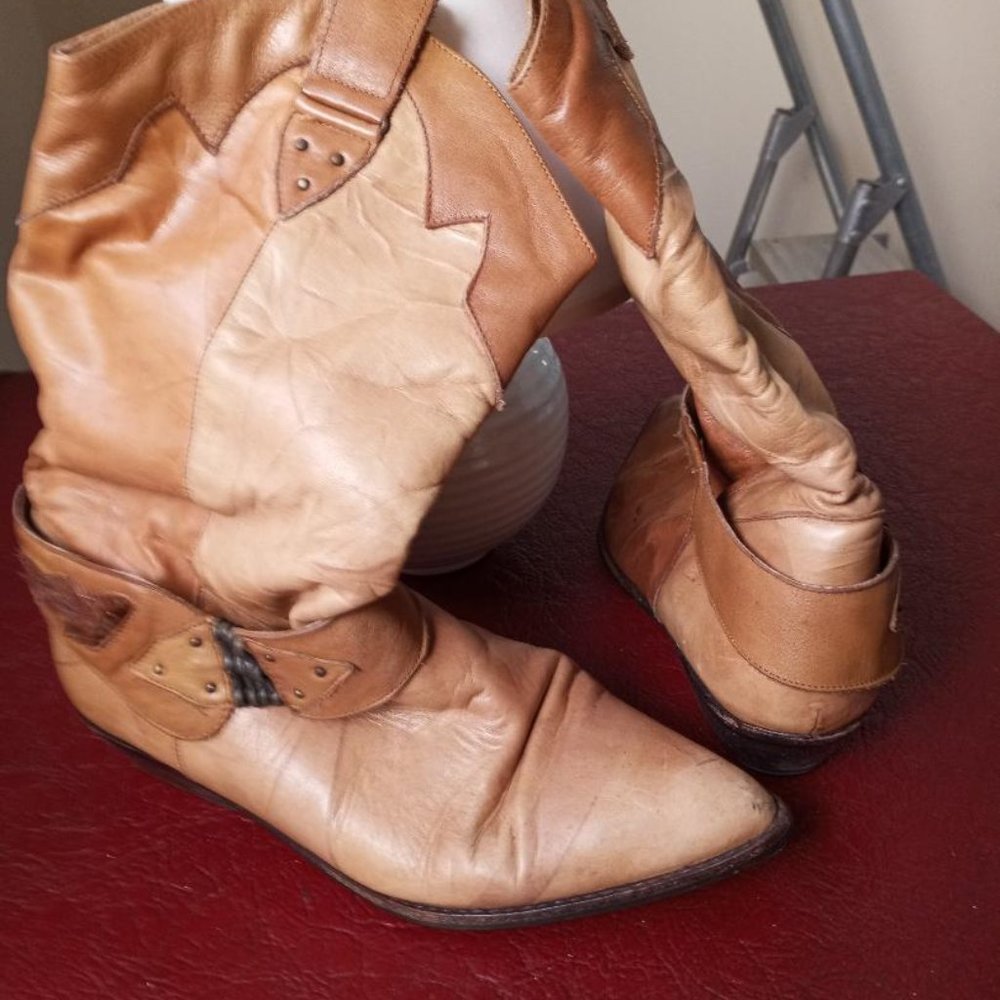 tan boots - Size 9
